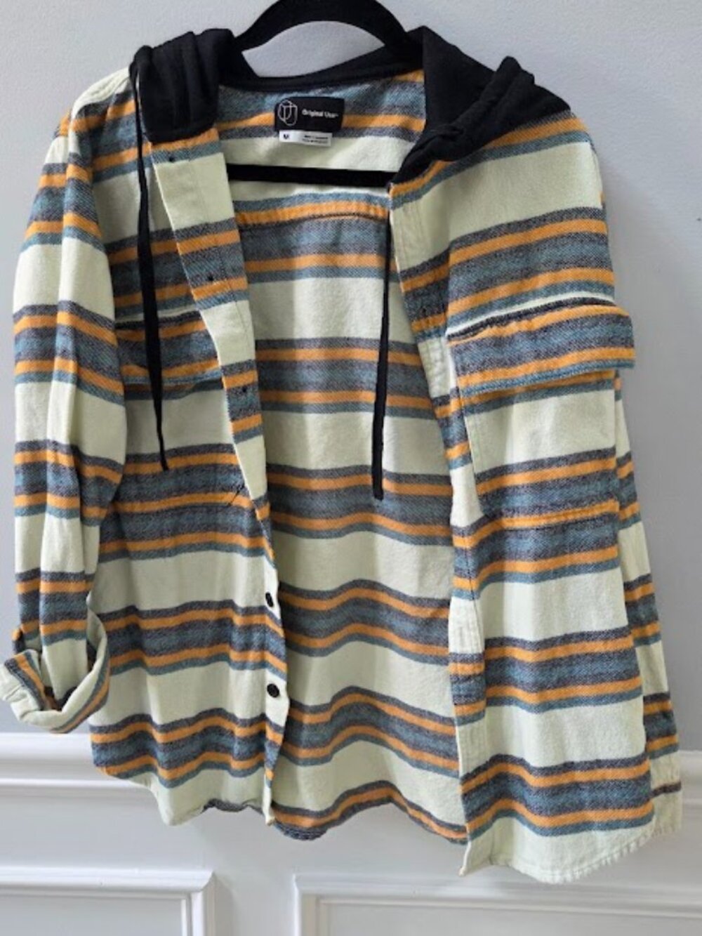 Stripe Flannel Hoodie 2